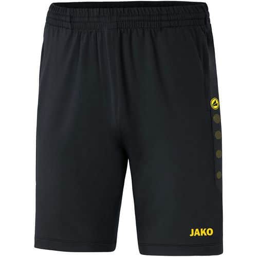 Short de foot enfant - Jako - Premium Champ 2.0 Noir/Jaune