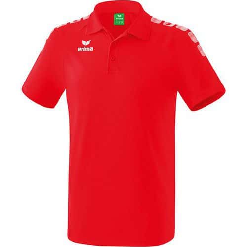 Polo - Erima - 5-c essential rouge/blanc