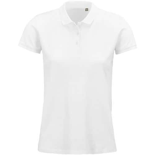 Polo personnalisable femme coton organique bio BLANC