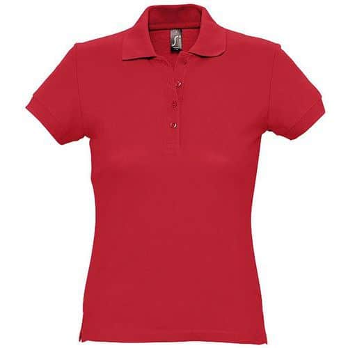 Polo personnalisable femme en coton maille piquée 170 ROUGE