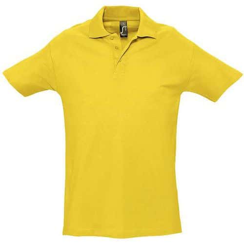 Polo personnalisable homme en coton JAUNE