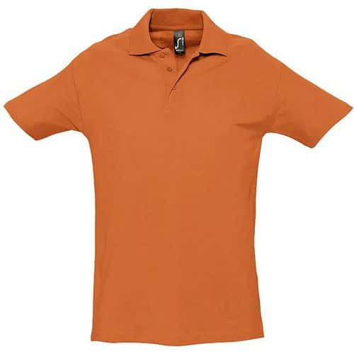 Polo personnalisable homme en coton ORANGE