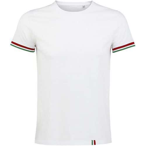 Tee-shirt personnalisable homme en coton BLANC / VERT PR