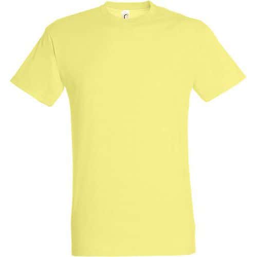 Tee-shirt personnalisable homme en coton JAUNE PÂLE