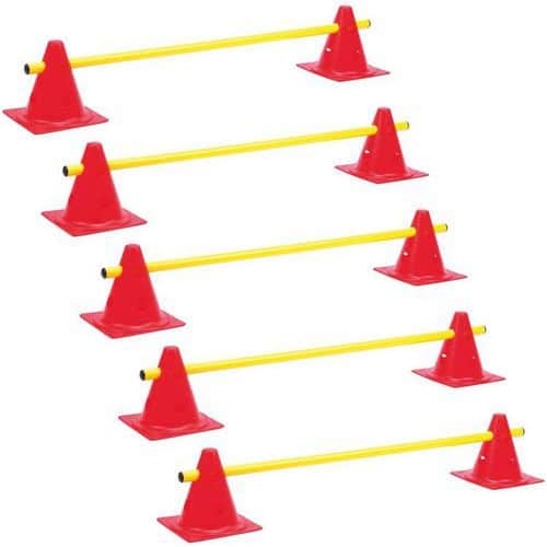 LOT 5 MINI-HAIES CONES 18cm ECO REGLABLE HAUTEUR: 7-14 cm