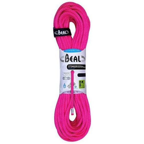 Corde d'escalade Beal Stinger III diamètre 9, 4mm, Fuchsia