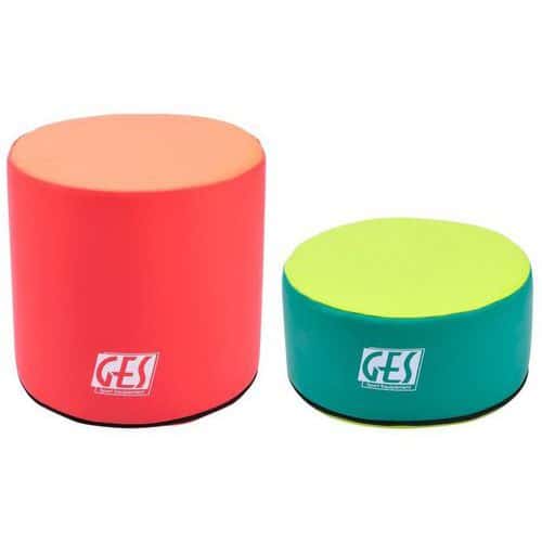 Poufs ronds GES - lot de 2