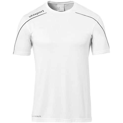 Maillot MC Stream 22 Blanc/Noir UHLSPORT