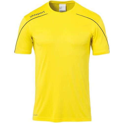 Maillot MC Stream 22 Jaune/Noir UHLSPORT