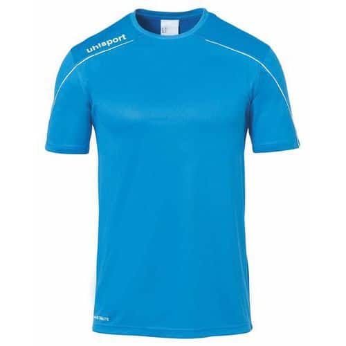 Maillot MC Stream 22 Cyan/Blanc enfant UHLSPORT