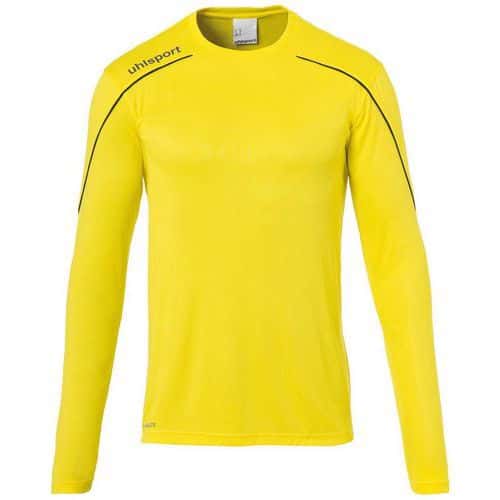 Maillot ML Stream 22 Jaune/Noir UHLSPORT