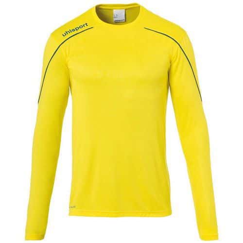 Maillot ML Stream 22 Jaune/Azur UHLSPORT