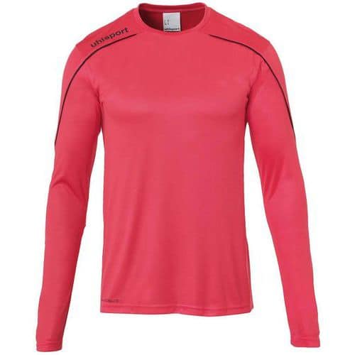 Maillot ML Stream 22 Rose/Noir UHLSPORT