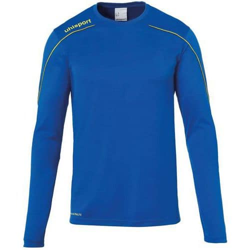 Maillot ML Stream 22 Azur/Jaune enfant UHLSPORT