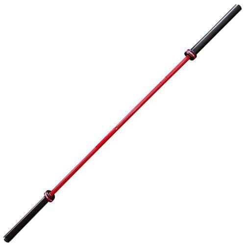 Barre olympique homme 220 cm rouge - Sveltus