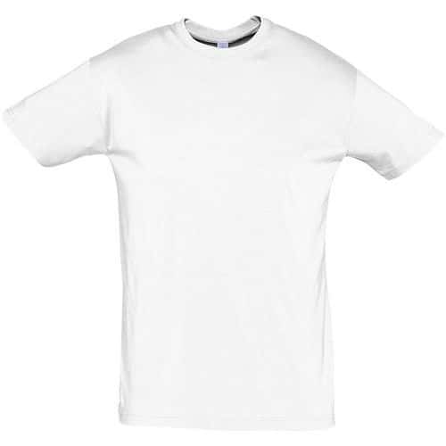 Tee-shirt personnalisable uni technic PES adulte blanc