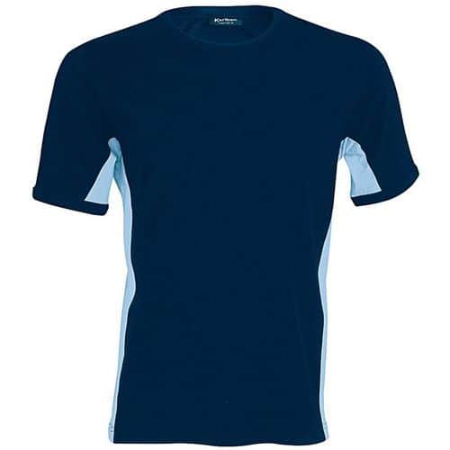 T-shirt bicolore Equipe marine ciel