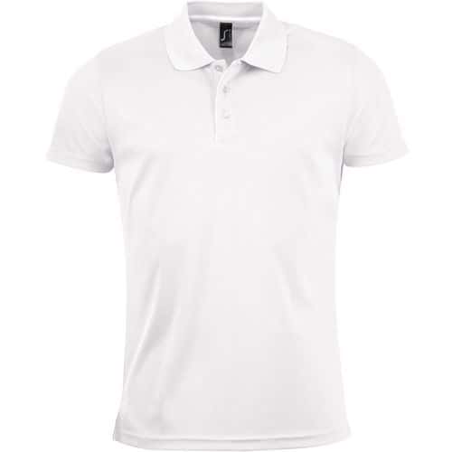 Polo personnalisable HOMME BLANC MULTITECH PES