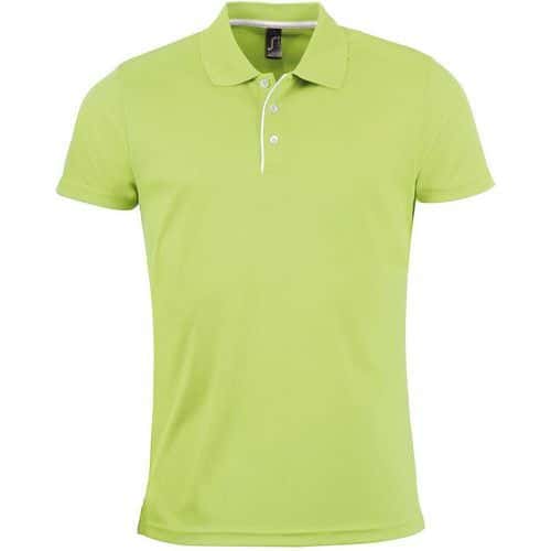 Polo personnalisable HOMME VERT MULTITECH PES