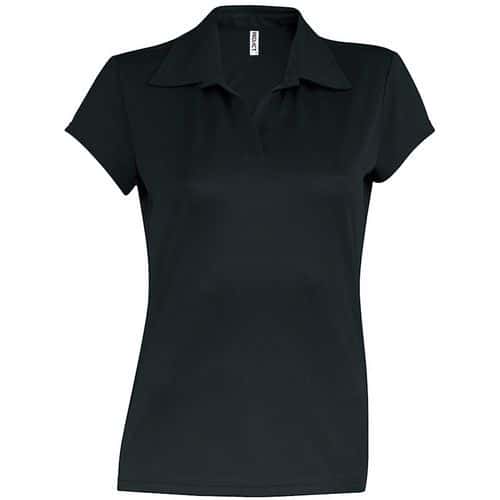 Polo personnalisable piqué Summer femme noir