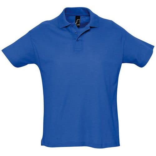 Polo personnalisable piqué Summer adulte bleu royal