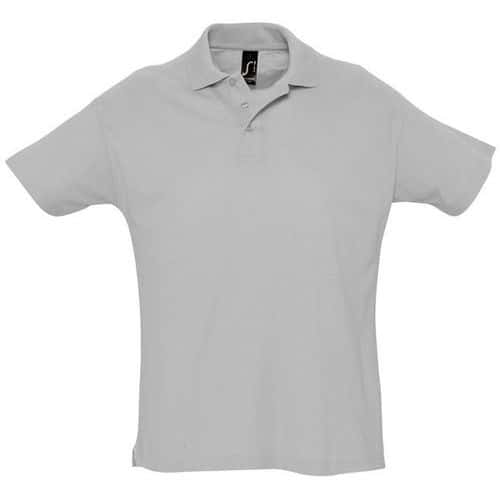 Polo personnalisable piqué Summer adulte gris