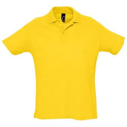 Polo personnalisable piqué Summer adulte jaune