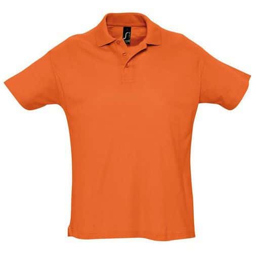 Polo personnalisable piqué Summer adulte orange