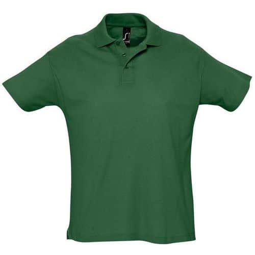 Polo personnalisable piqué Summer adulte vertForet