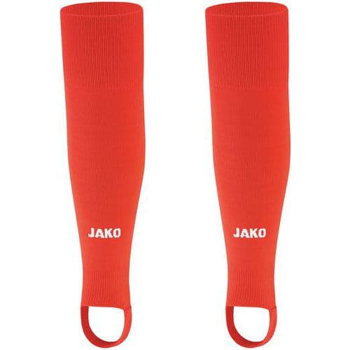 Chaussettes de foot sans pied - Jako - Glasgow 2.0 Rouge fluo