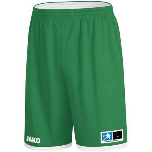 Short de basket réversible - Jako - Change 2.0 Vert/Blanc