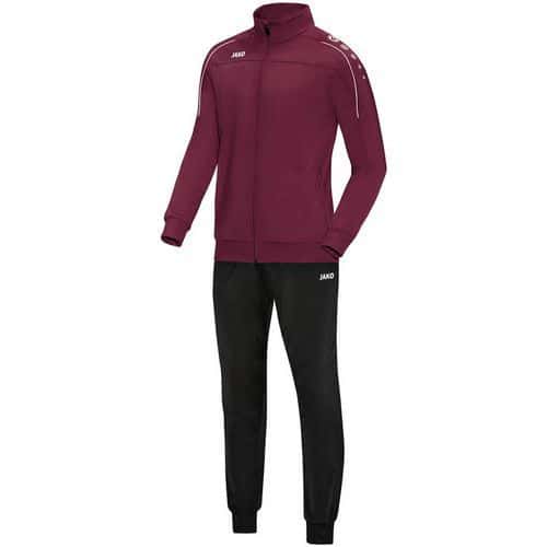 Ensemble survêtement de foot polyester veste et pantalon enfant - Jako - Classico Marron