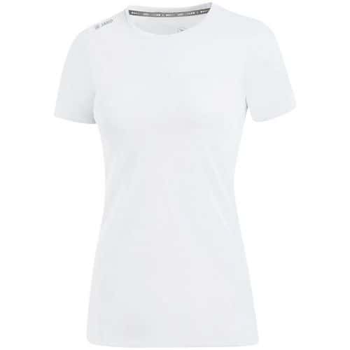 T-shirt running manches courtes femme - Jako - Run 2.0 Blanc