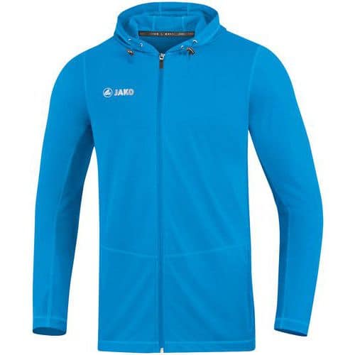 Veste running à capuchon enfant - Jako - Run 2.0 Bleu Jako