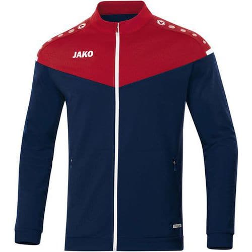 Veste de foot polyester - Jako - Champ 2.0 Bleu marine/Rouge