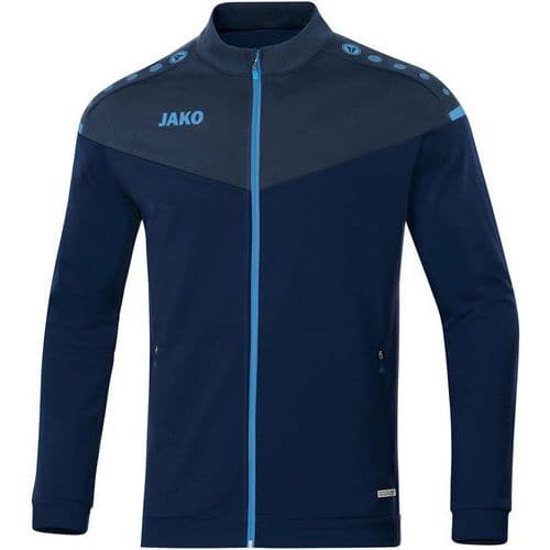 Veste de foot polyester enfant - Jako - Champ 2.0 Bleu marine/Bleu clair