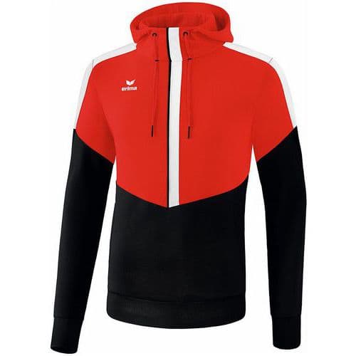 Sweat à capuche - Erima - squad enfant rouge/noir/blanc