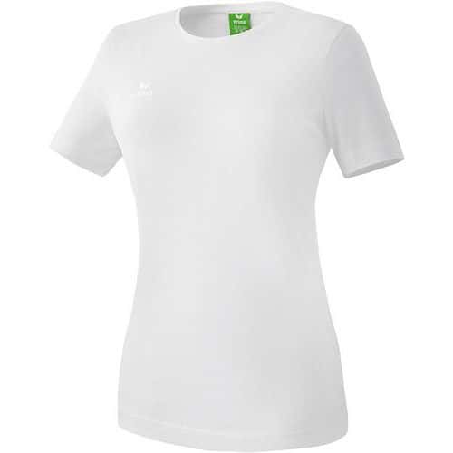 T-shirt Teamsport - Erima - casual basic femme blanc