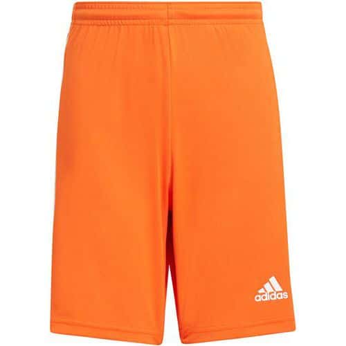 Short enfant - adidas - Squadra 21 Orange/Blanc