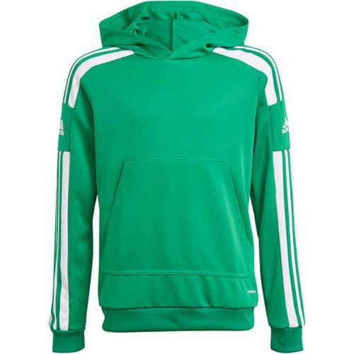 Sweat à capuche enfant - adidas - Squadra 21 Vert/Blanc