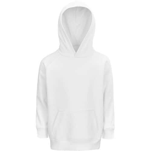 Sweat personnalisable enfant coton organique bio BLANC