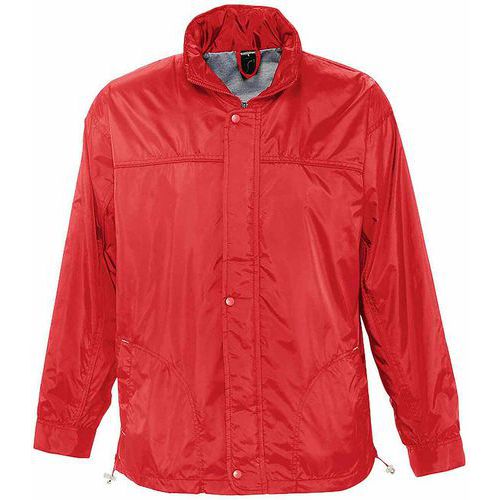 Coupe-vent doublé jersey en nylon ROUGE