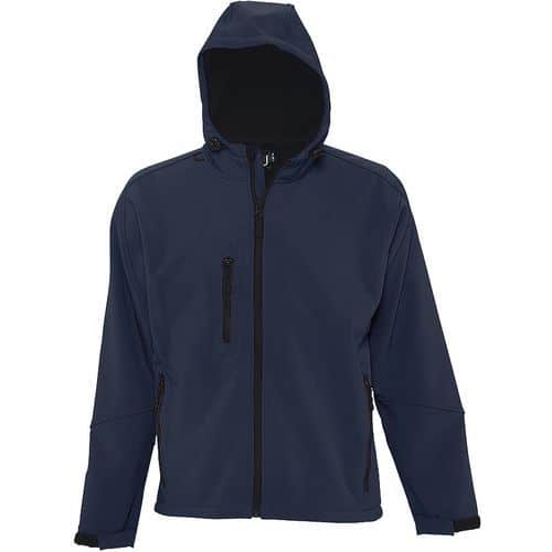 Veste homme zippée softshell en polyester FRENCH MARINE