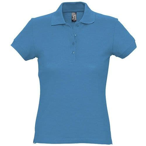 Polo personnalisable femme en coton AQUA