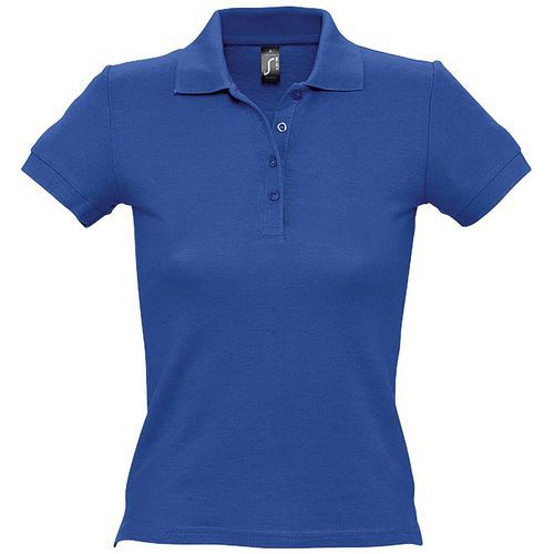 Polo personnalisable femme en coton maille piquée 210 ROYAL