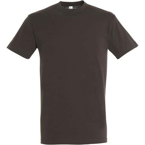 Tee-shirt personnalisable homme en coton CHOCOLAT