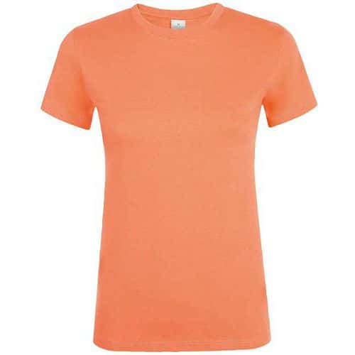 Tee-shirt personnalisable femme en coton ABRICOT