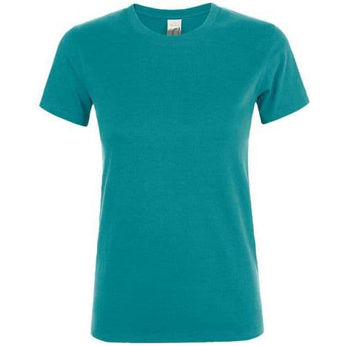 Tee-shirt personnalisable femme en coton BLEU CANARD