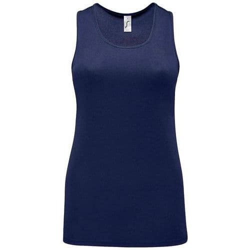 Débardeur personnalisable de sport femme en polyester FRENCH MARINE