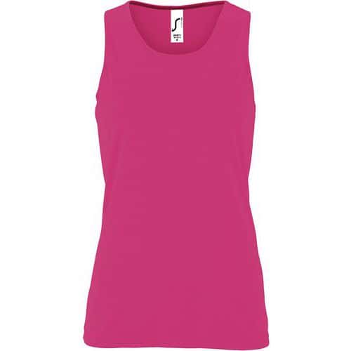 D bardeur personnalisable de sport femme en polyester ROSE FLUO 2